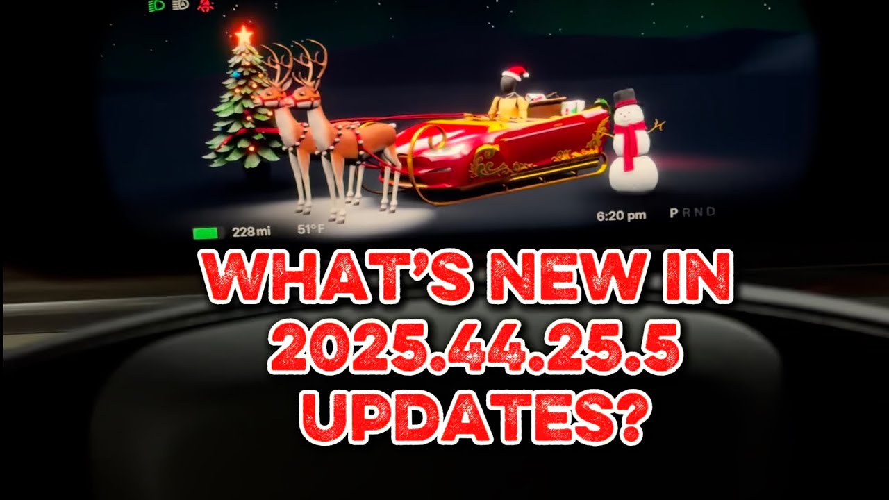 What’s New In Tesla Holiday Software Update 2025.44.25.5?  Grok with Navigation Commands (Beta)