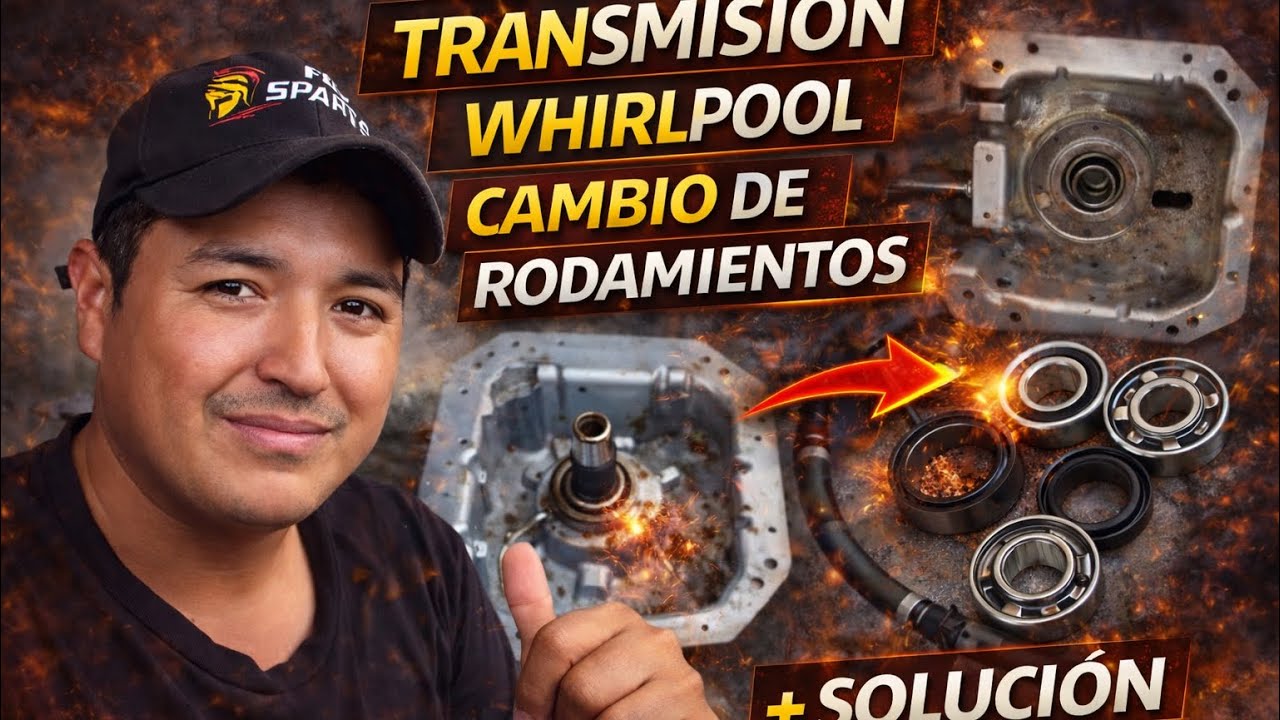 👉 Cómo reparar la transmisión de una lavadora Whirlpool con ruido 