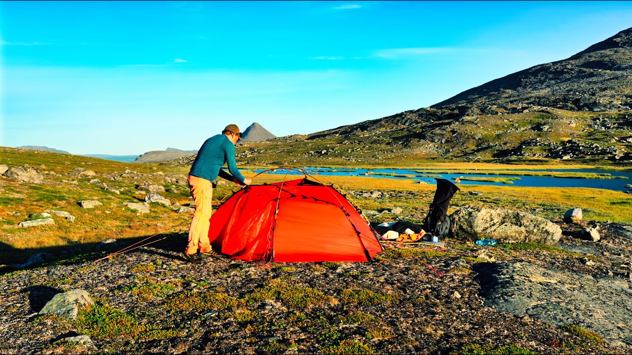 ASMR, Pitching Hilleberg Soulo Tent on 3 Day Solo Off-Trail Arctic Hiking Trip  #hikingadventures