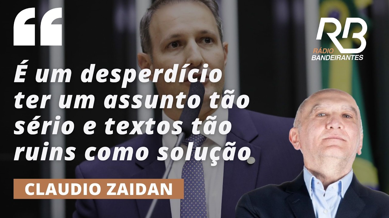 Zaidan sobre PL Antifacção: 