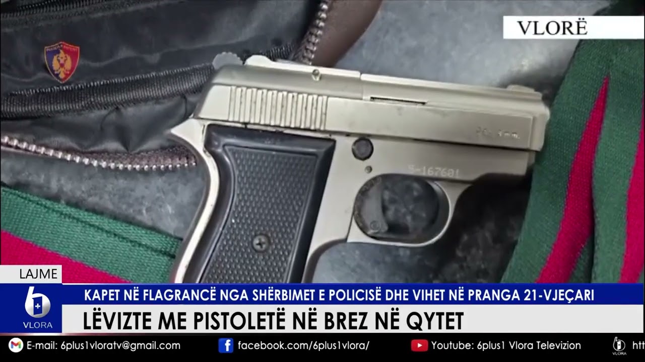 Lëvizte me pistoletë në brez në qytet. Kapet në flagrancë nga shërbimet e Policisë