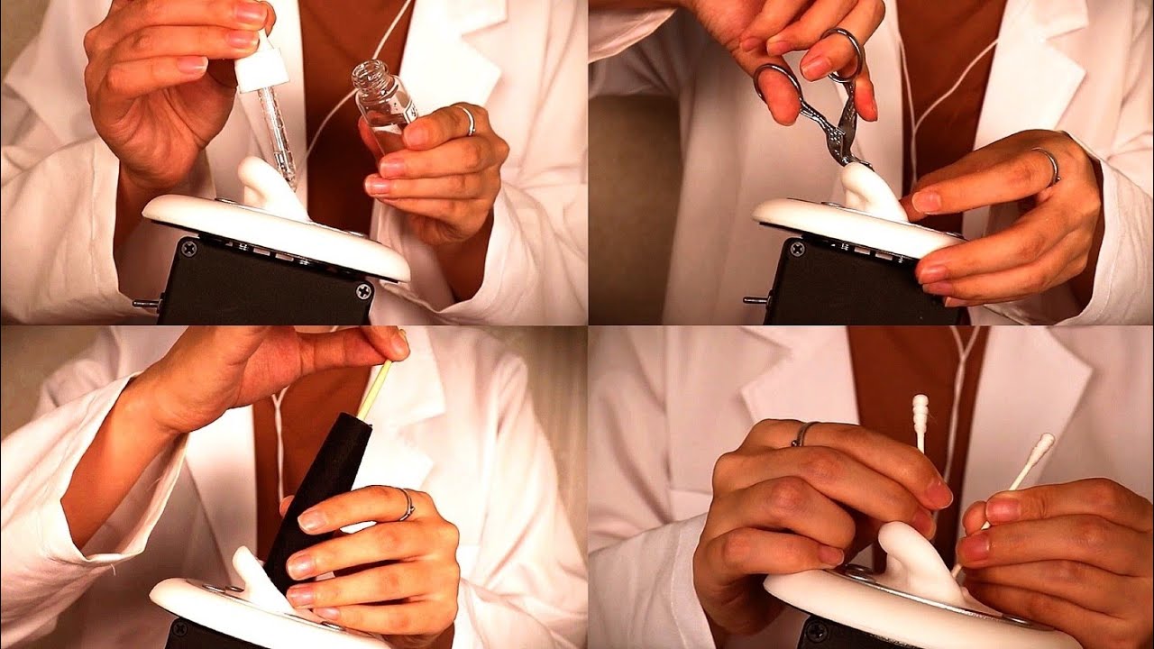 ASMR 세상에서 가장 리얼한 고름귀지 제거! 병원 귀청소 (노토킹)