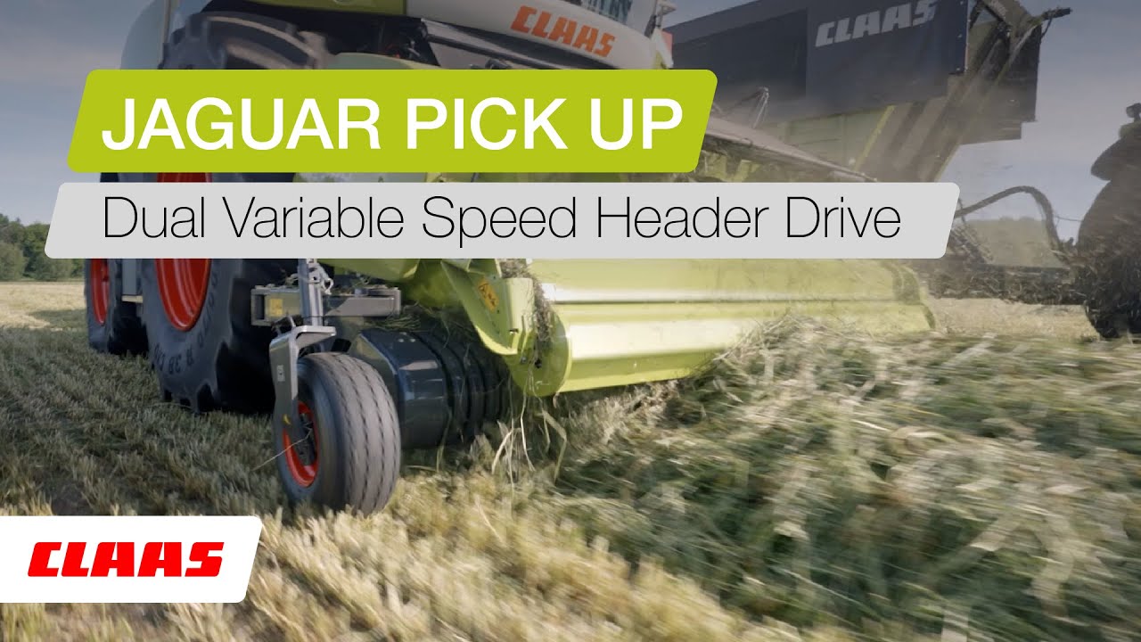 CLAAS JAGUAR PICK UP | Dual Variable Speed Header Drive