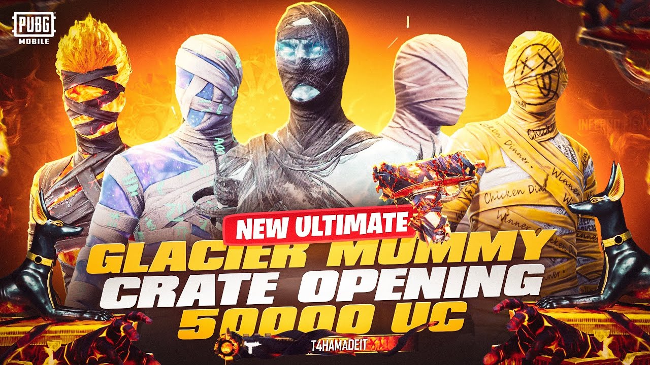 ابشع تفتيح على بكج المومياء ممكن تشوفه💔|٥٠ الف شدة😨|ببجي موبايل PUBG MOBILE