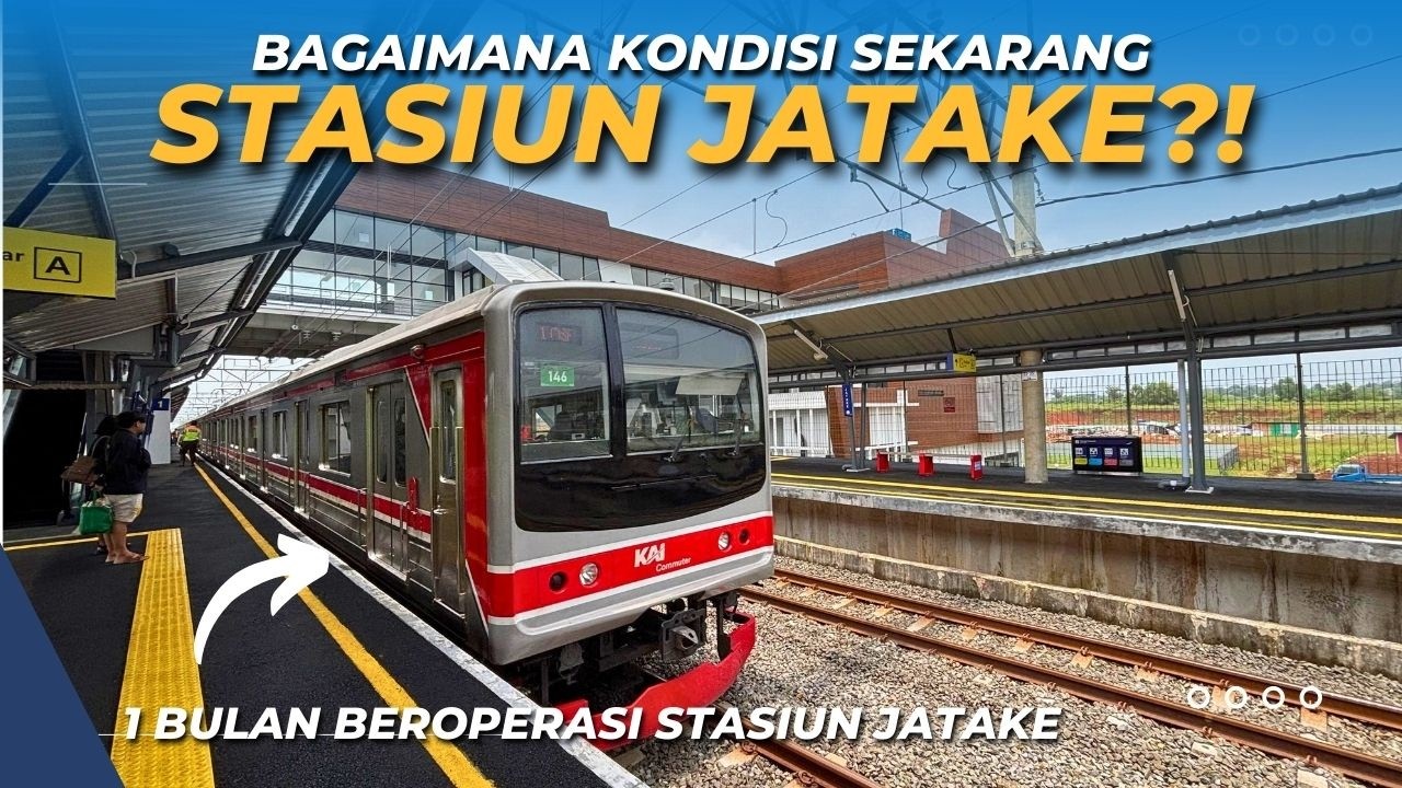 MASIH SEPI! STASIUN JATAKE SETELAH 1 BULAN OPERASIONAL!! Jalan jalan naik KRL dari Stasiun Jatake
