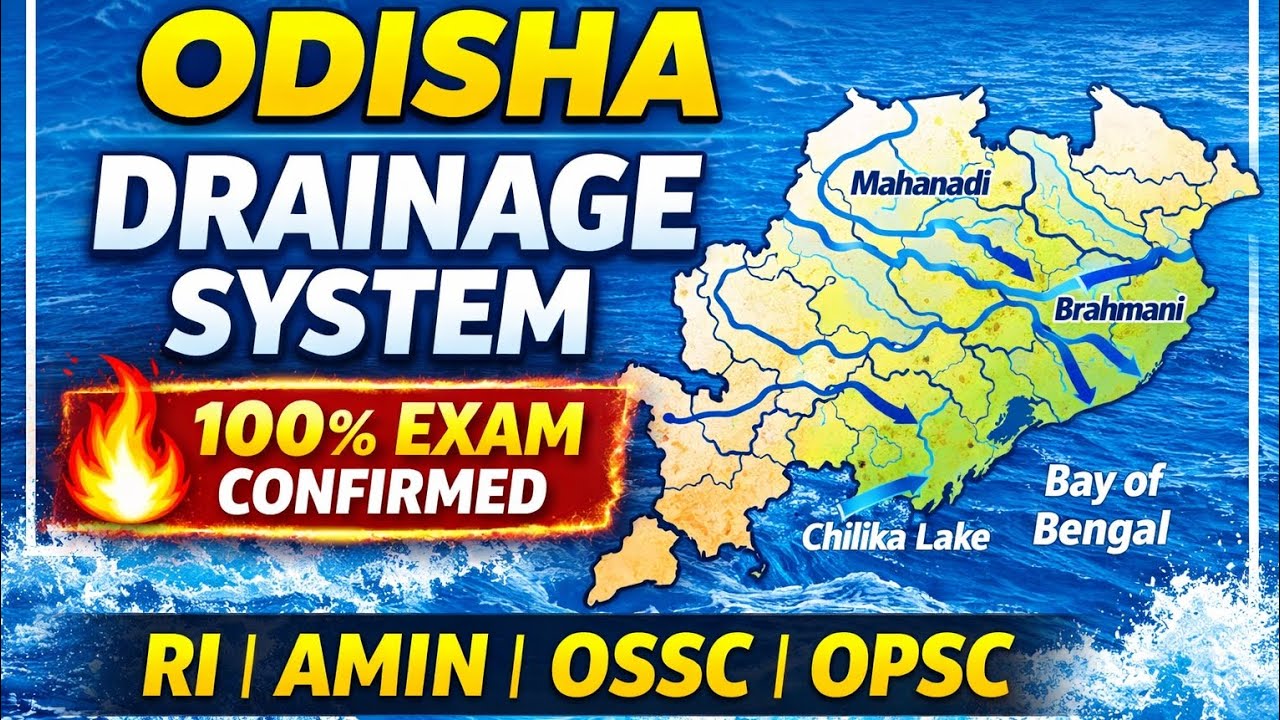 Odisha Rivers, Lakes & Waterfalls Complete Notes | OSSC | OPSC | ASO| OSSSC | RI | AMIN | OCS