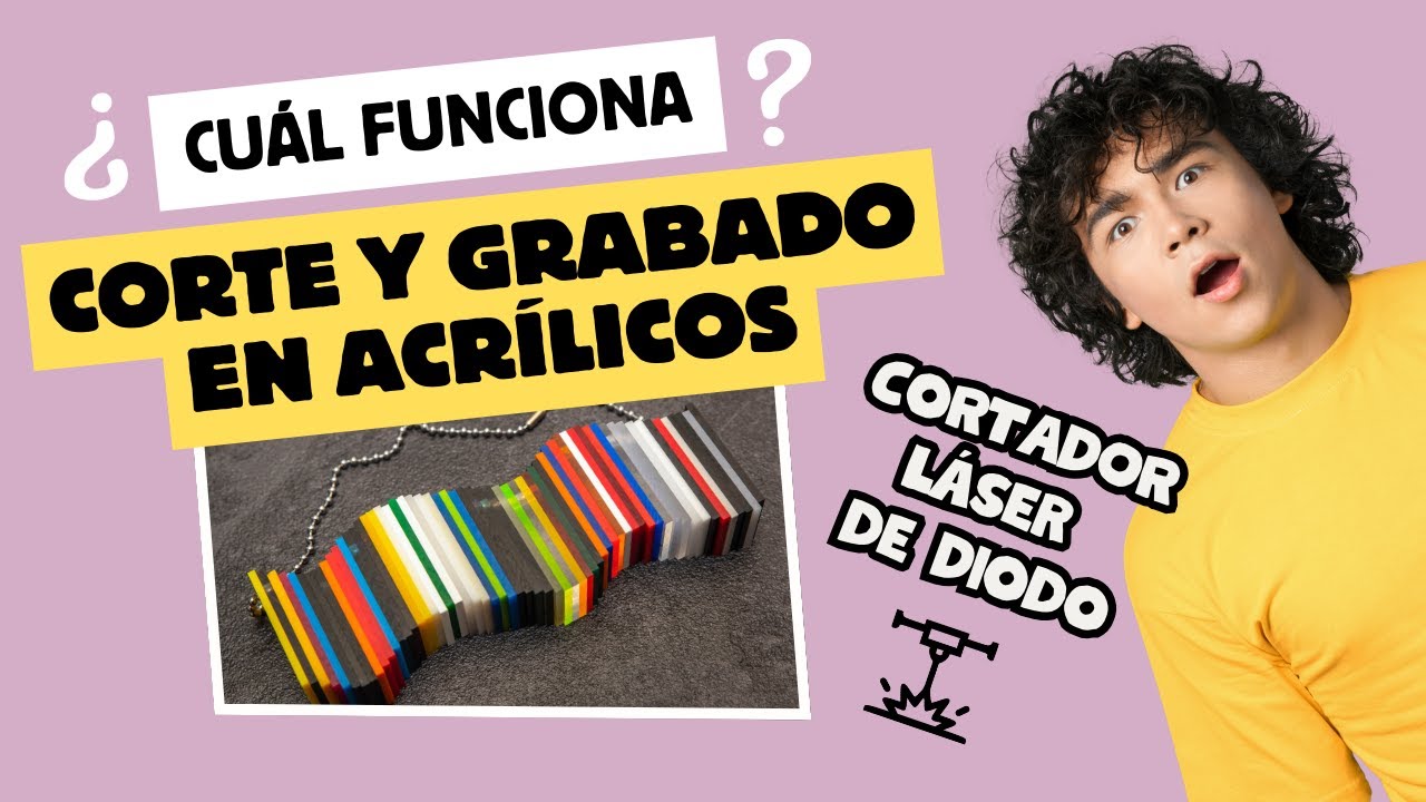 Corte y grabado en Acrílico con Cortador Láser de Diodo  😮 Lo que NO Sabías