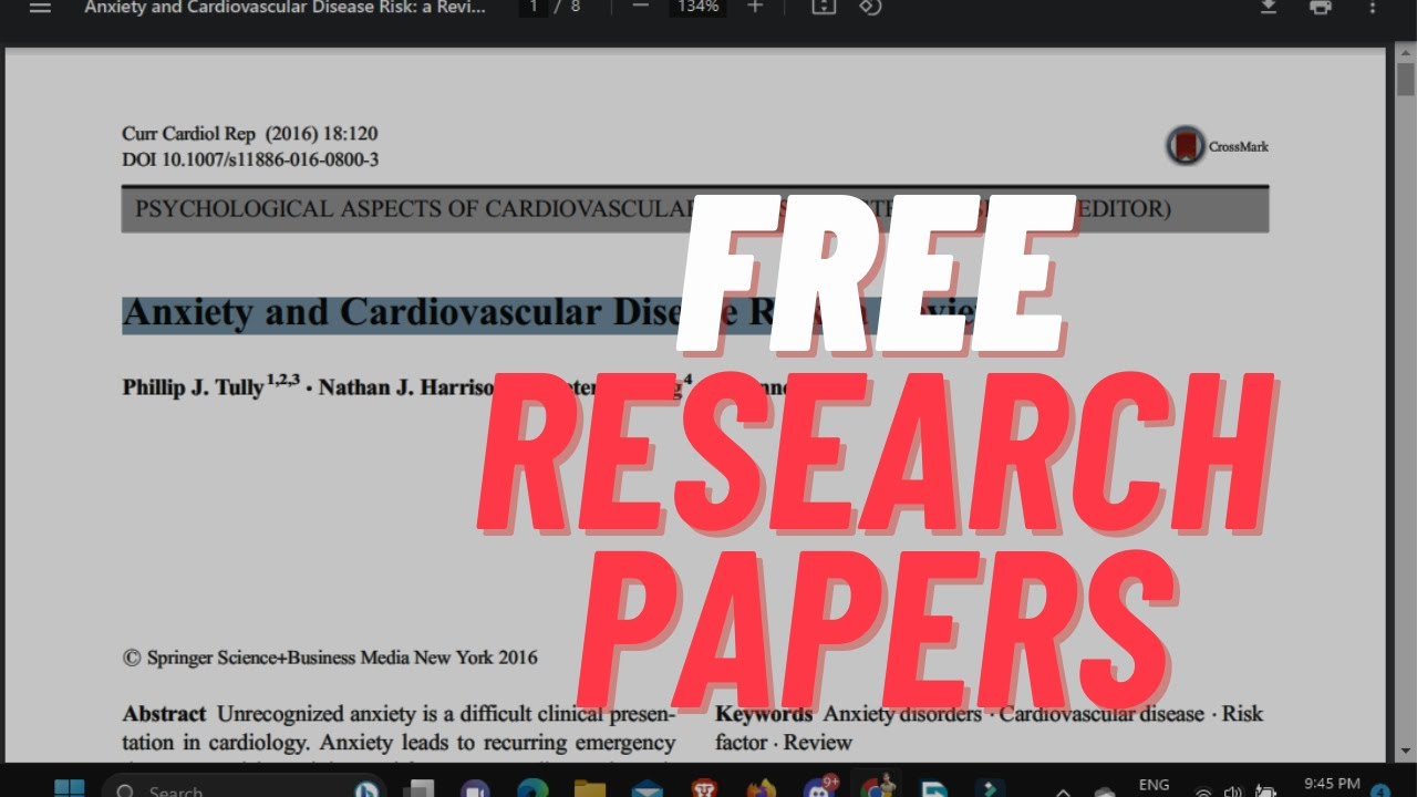 Access & Download Research Papers for FREE