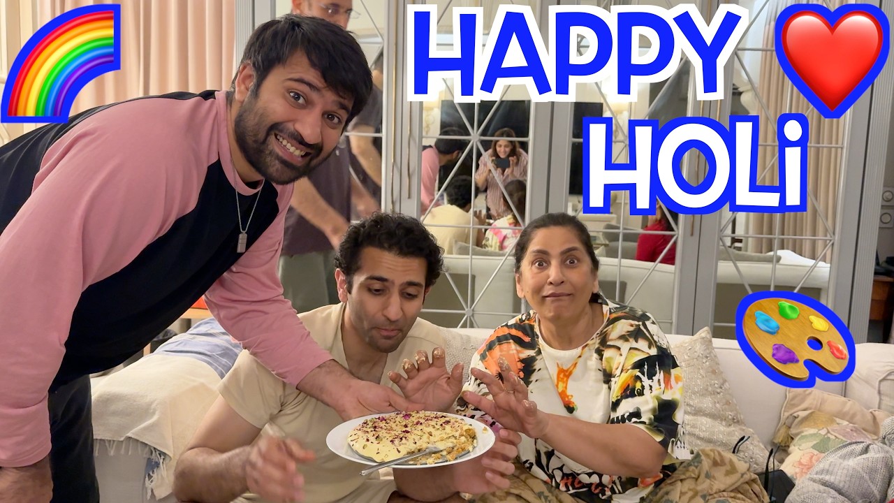 VIRAL THANDAI CHEESECAKE 🍰 + AARAM WAALI HOLI WITH FAMILY ❤️ 🎨 - S3E51