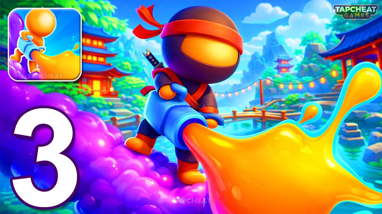 Dye Hard: Color War - Gameplay Walkthrough Part 3 - Paint Everything And Win (Android, iOS)