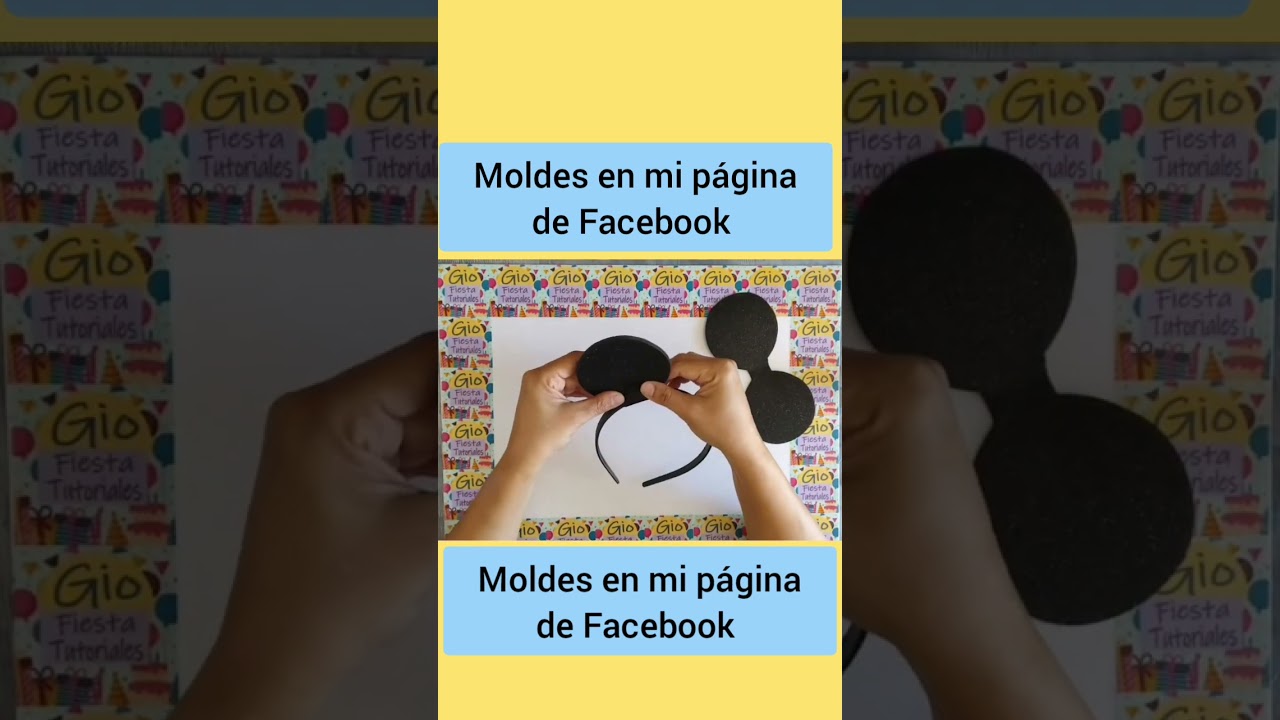 Orejas Mickey y Minnie Mouse #diy #tutorial