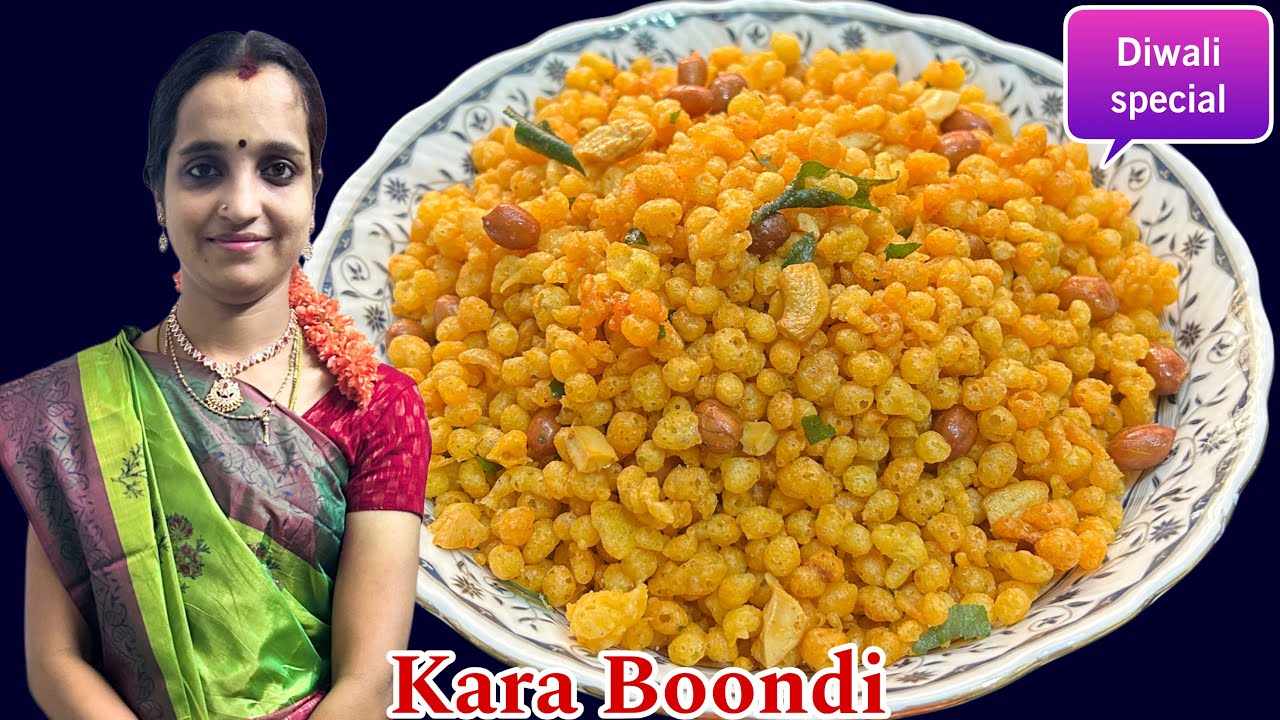 10 நிமிடத்தில் மொறுமொறுனு காரா பூந்தி இப்படி செய்ங்க👌| Kara Boondi recipe in tamil | Diwali snacks