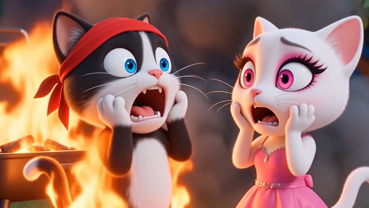 A Kiss, a Fire, a Pool… and Then He Ate EVERYTHING 🐱🔥💦