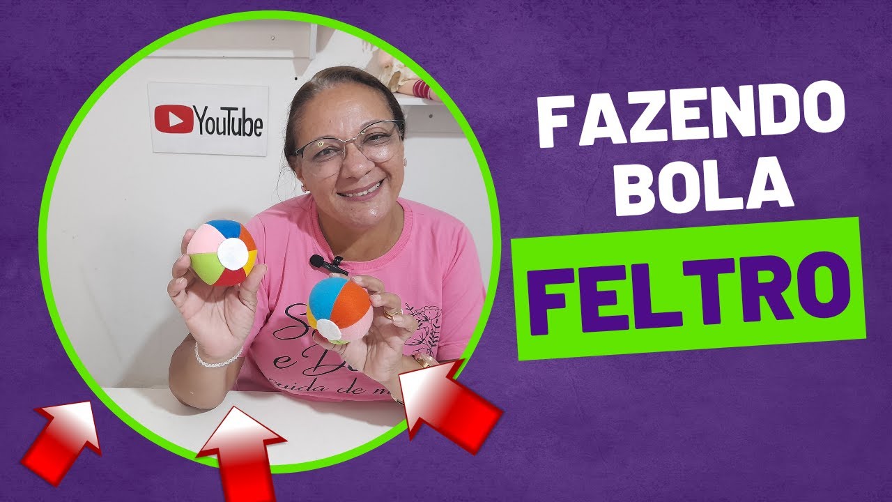 BOLA DE FELTRO MOLDE  GRATUITO #diy #artesanato #boneca