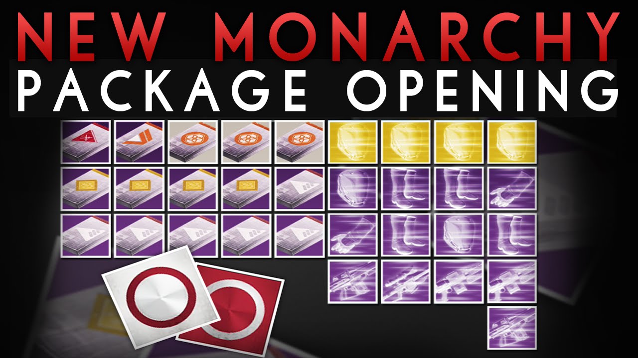 Destiny - Opening New Monarchy Faction Packages + Exotic & Legendary Engrams