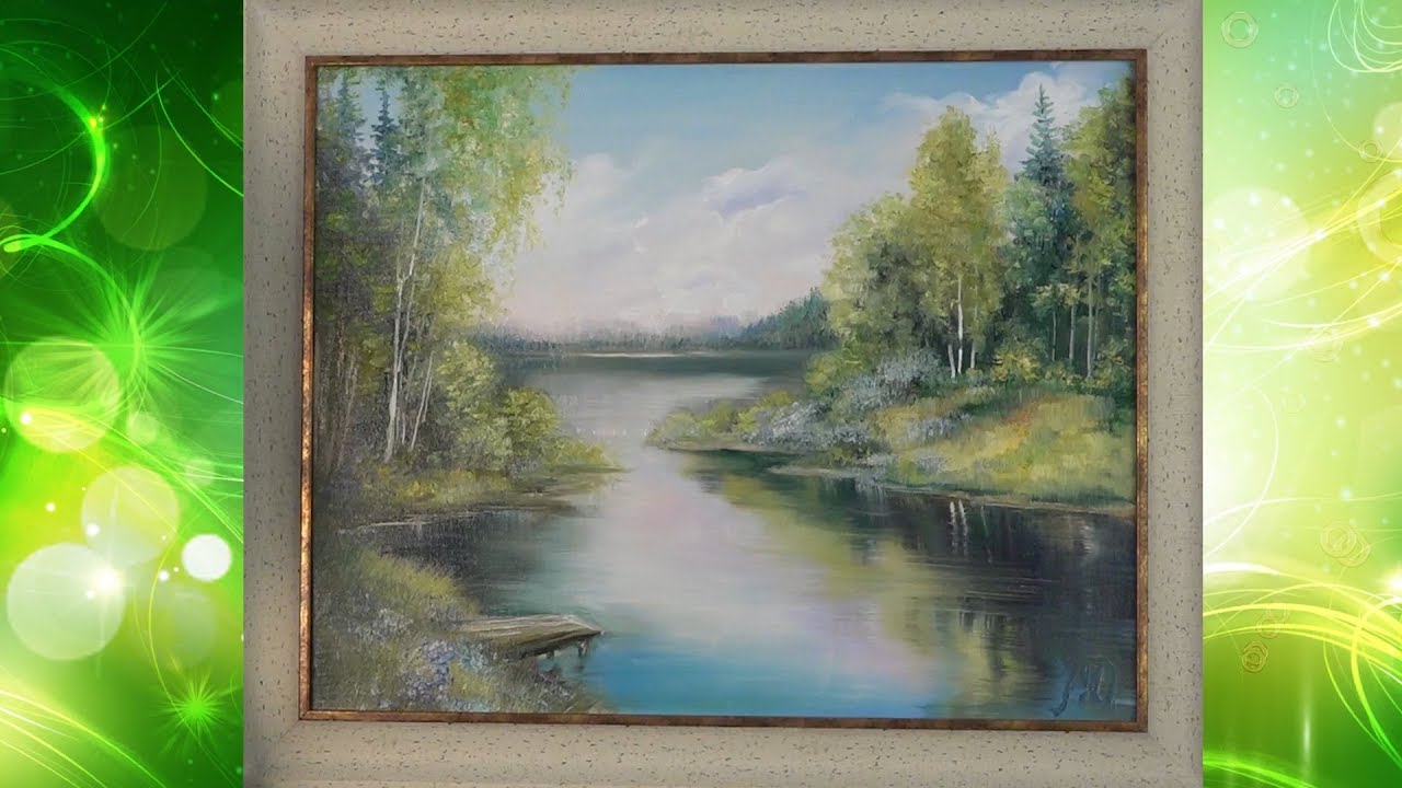 Александра Юрова художник, мастер-класс - летний пейзаж