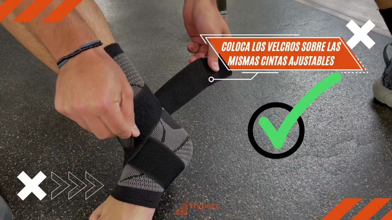 Guía de Uso de Tobillera de Compresión marca Hyperz