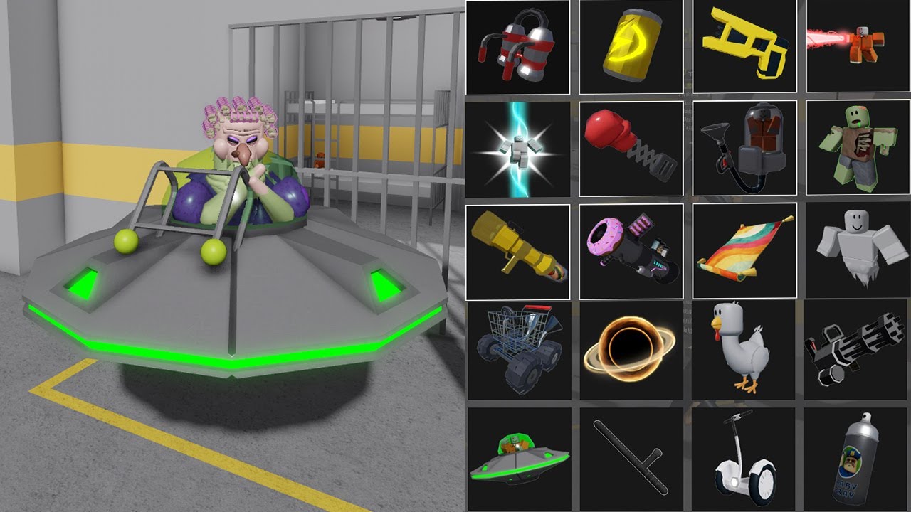 All Morphs Unlocked & Use All Items BARRYS PRISON Escape! GRANDMA MORPH !