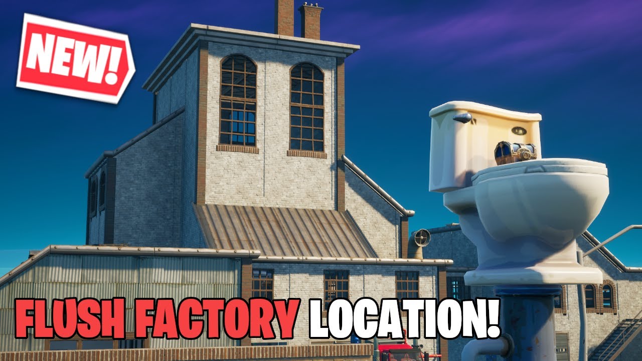 Fortnite Battle Royale - Flush Factory Location Gameplay