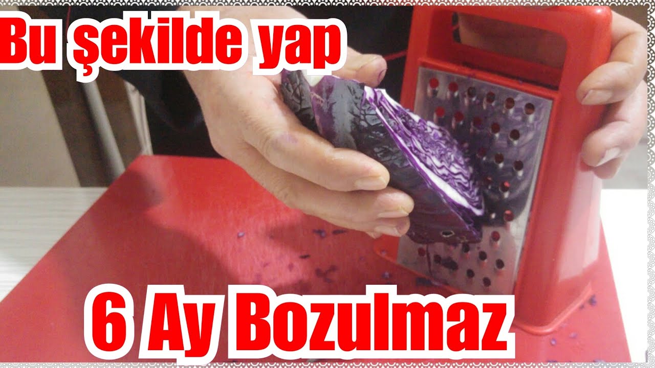 Mor Lahanayı dolaba böyle koy💯 6 Ay Bozulmaz  😃 iki tarif bir arada