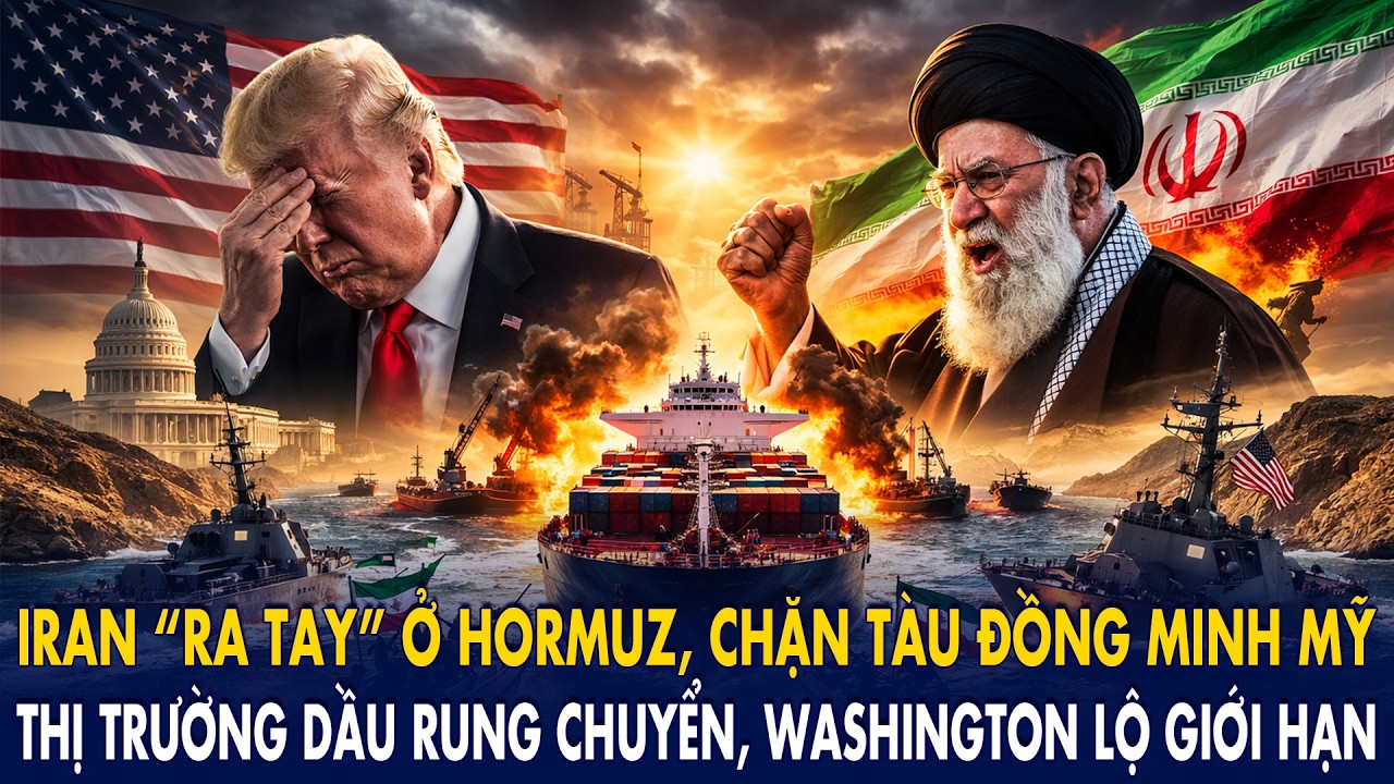 Iran “ra tay” ở Hormuz, chặn tàu đồng minh Mỹ: Thị trường dầu rung chuyển, Washington lộ giới hạn!