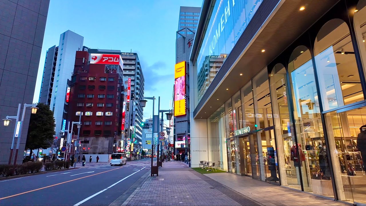 Nagoya Station Walk Before Dark | Evening Rush Hour Atmosphere, Japan
