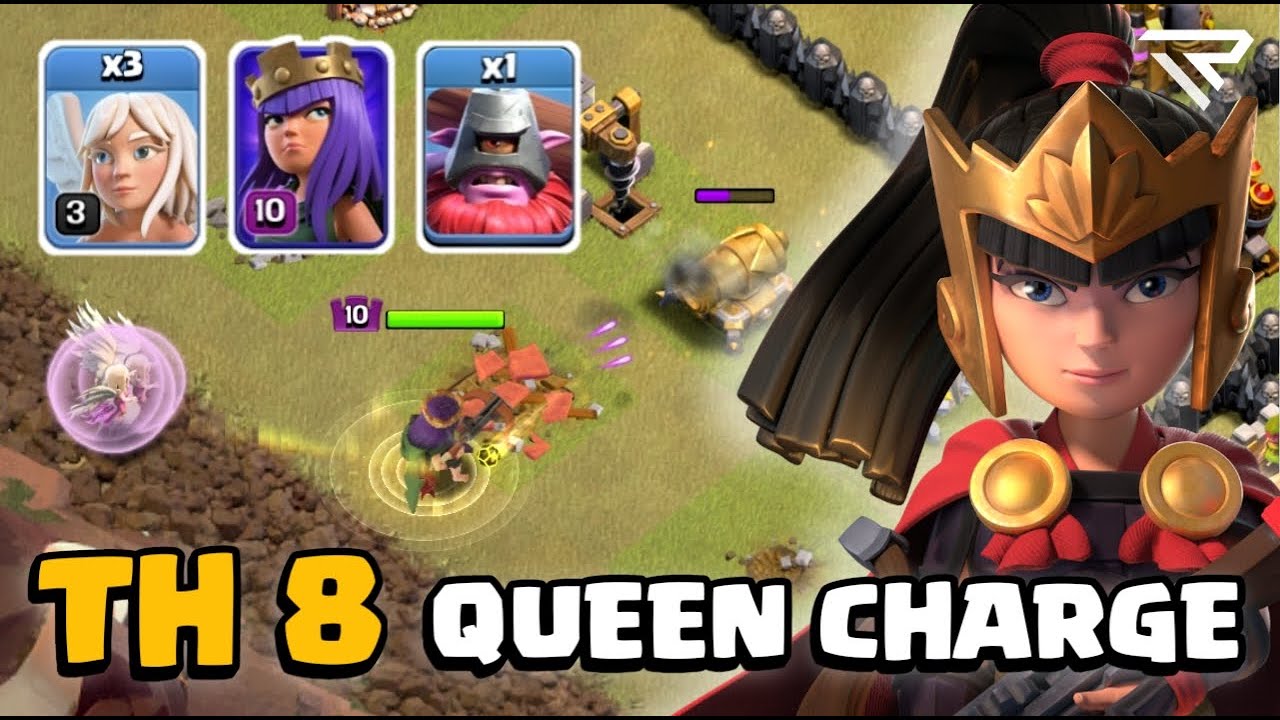 BARU!! TH 8 SEKARANG BISA BERMAIN QUEEN CHARGE!!😳 - COC Indonesia