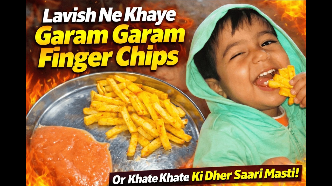 Lavish Ne Khaye Garam Garam Finger Chips 😋 | Khate Khate Ki Full Masti 😂 | Kids Funny Video
