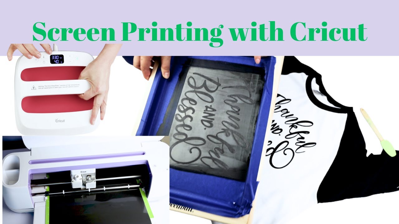 Screen Print Your Own T-Shirts Using Screen Printing Ink, Vinyl, and Cricut! {EASY for Beginners}