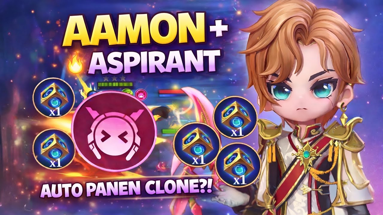 AAMON + ASPIRANT 😱 AUTO PANEN CLONE?! MAGIC CHESS GO GO
