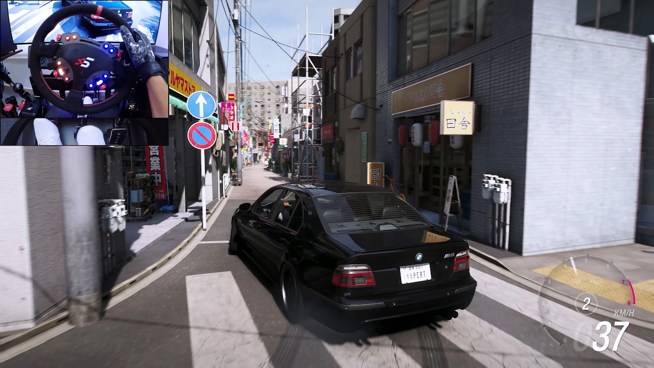 BMW M5 E39 - Forza Horizon 6 | Steering wheel gameplay