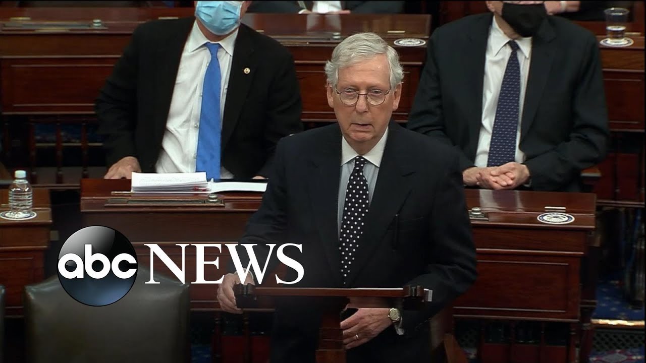 Mitch McConnell delivers remarks on Capitol breach