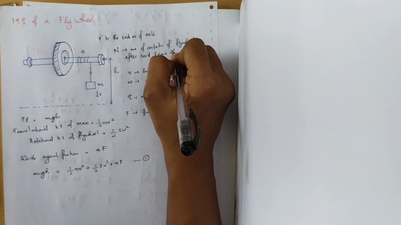 Moment of Inertia of a Flywheel