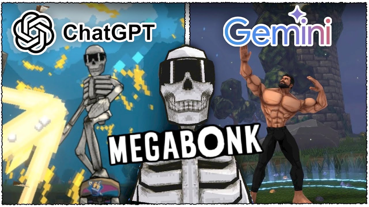 ChatGPT vs Gemini Criando MEGABONK do ZERO! (ficou MUITO bom...)
