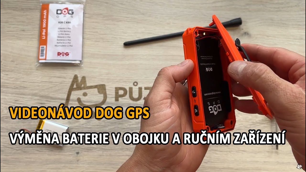 VIDEONÁVOD DOG GPS - VÝMĚNA BATERIE V OBOJKU A RUČNÍM ZAŘÍZENÍ
