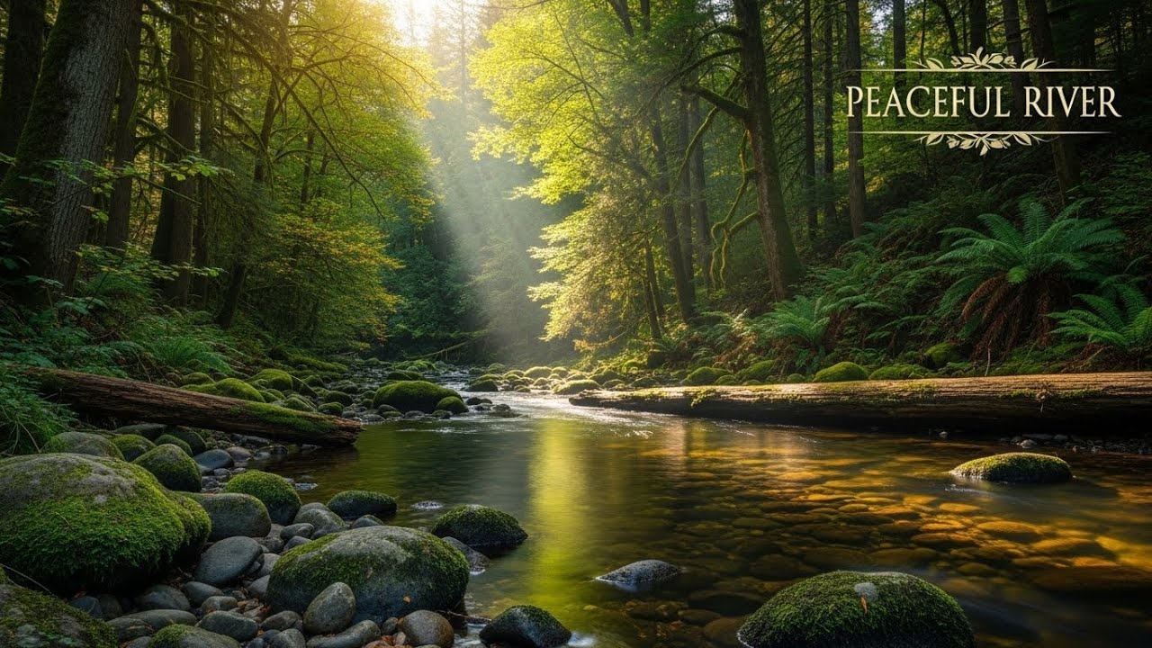 Peaceful River Soundscape 🌿 Natural Water Ambience for Meditation and Relaxation #1587