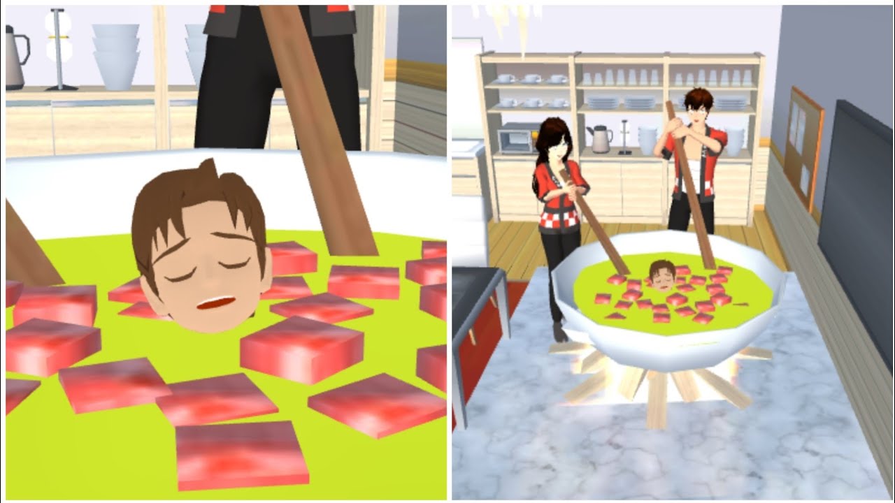 Di REBUS DALAM KUAH KALDU AYAM || SAKURA SCHOOL SIMULATOR DRAMA