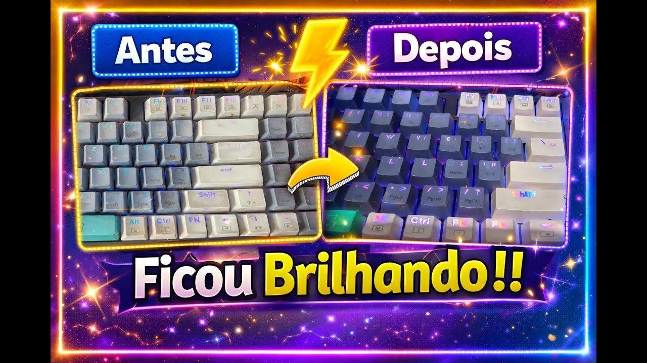 COMO LIMPAR TECLADO MECÂNICO - LIMPANDO TECLADO MACHENIKE K500