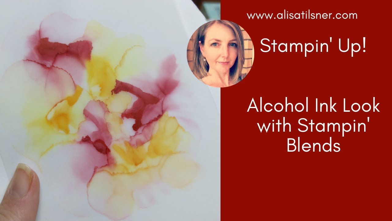 STAMPIN UP: Alcohol Ink Art but with Stampin' Blends, so easy to create!