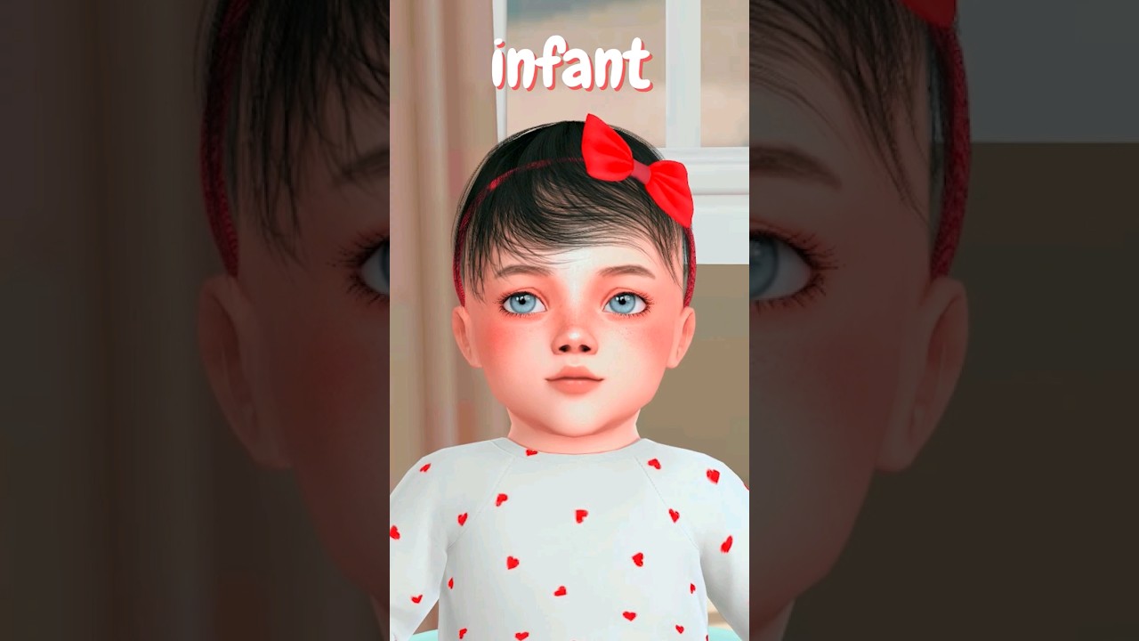 Grow Up With My 100 Baby Challenge Sim 🍼 | The Sims 4 #shorts