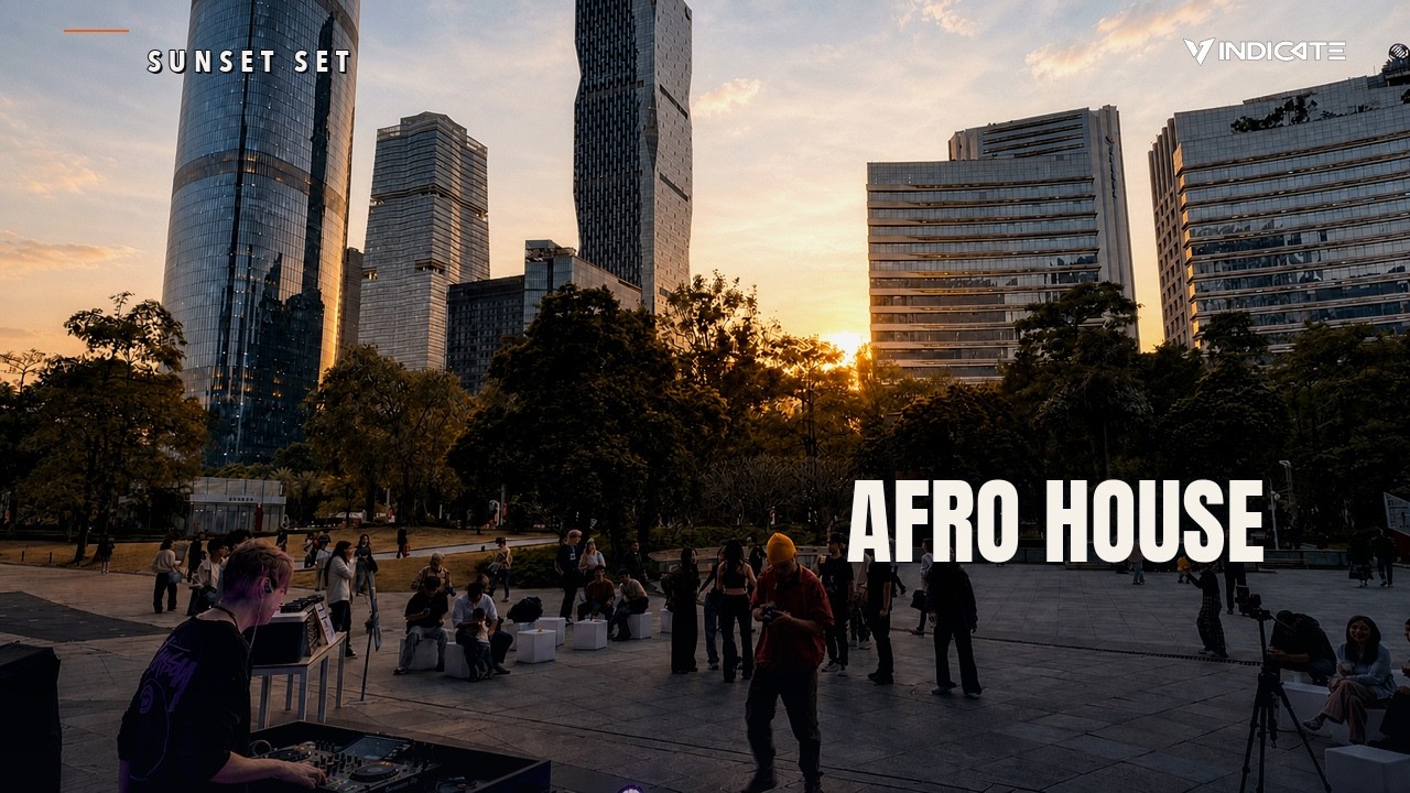 Afro House DJ Set 2026 Guangzhou CBD Outdoor | Black Coffee • HUGEL • Shimza | GT Land Plaza