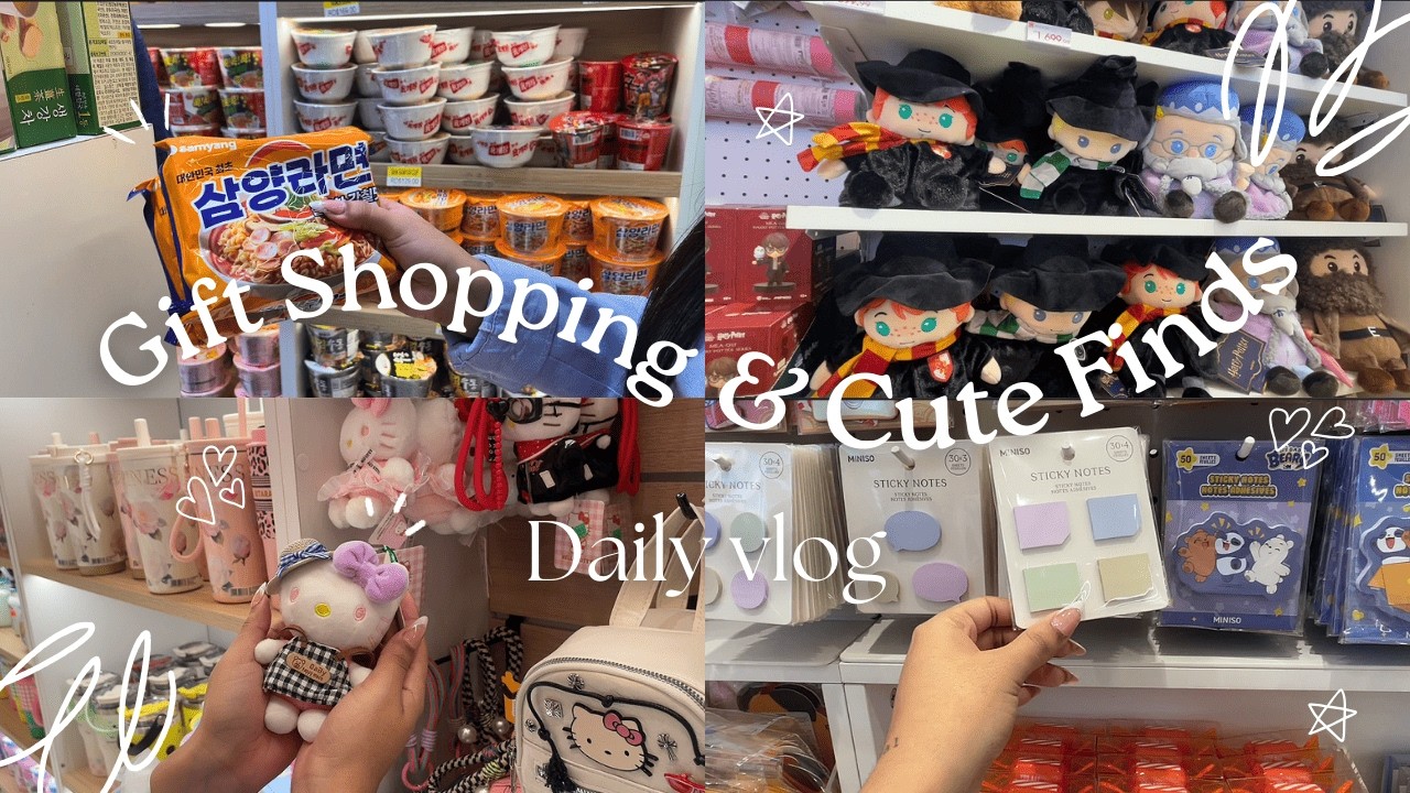 Valentine’s Day Aesthetic Vlog 💖 | Mall Gift Shopping, Cute Finds, Miniso & Korean Snacks