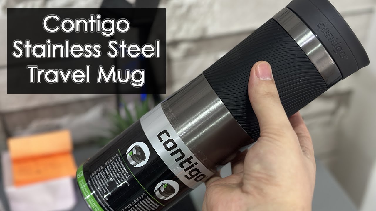 Contigo SnapSeal Insulated Stainless Steel 24 oz Travel Mug with Grip  Unboxing