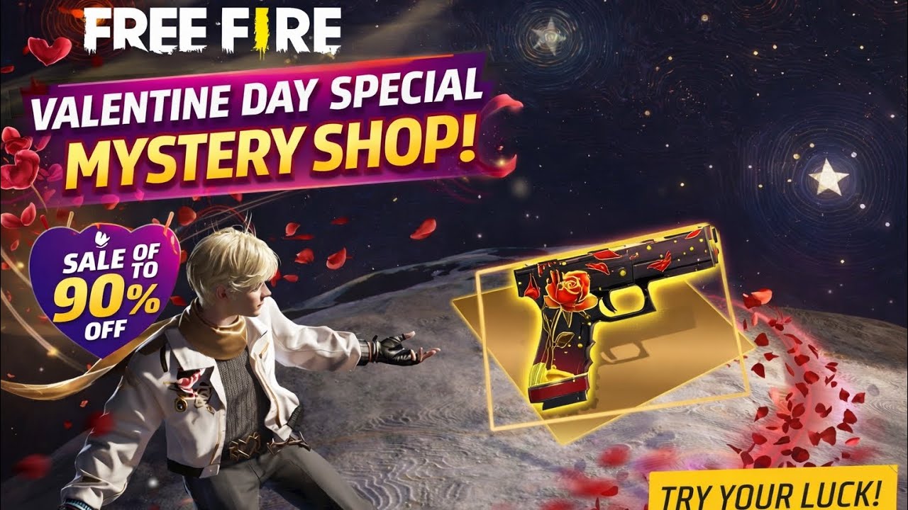 VALENTINE'S DAY SPECIAL MISTERY SHOP.  FREE FIRE  #freefire #suscribe 