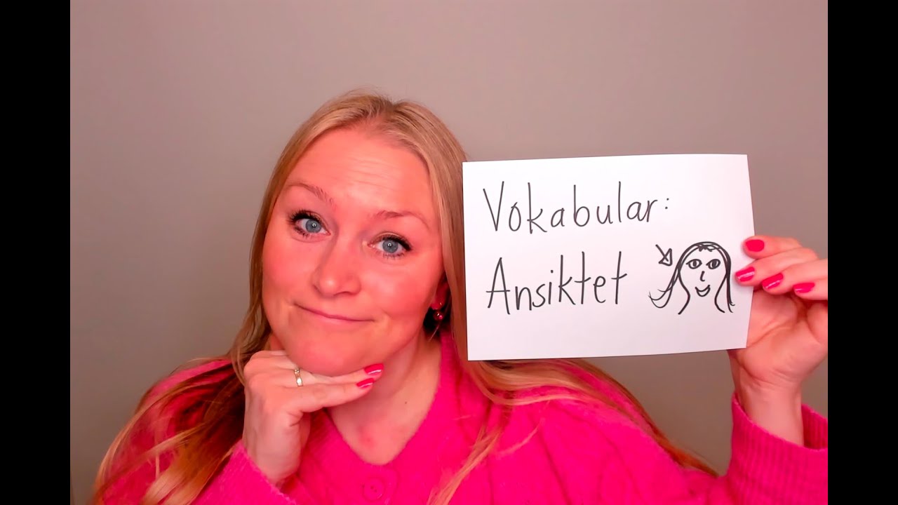 Video 1014 Vokabular for ansiktet