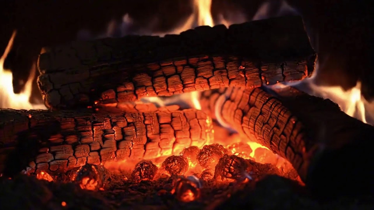Warm Fireplace Sounds with Calming Crackling Fire Audio for Stress Relief