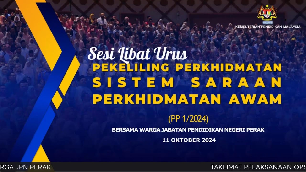 TAKLIMAT PELAKSANAAN OPSYEN SSPA KEPADA WARGA JPN PERAK