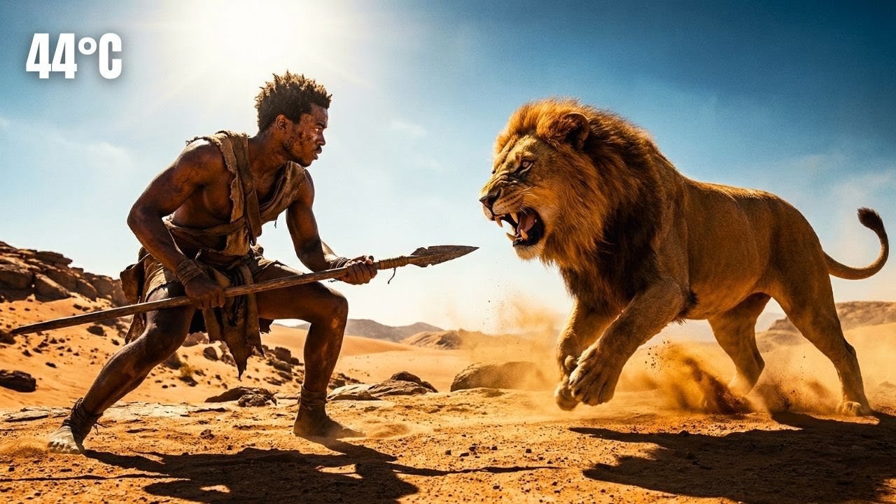 Hunting 44°C African Desert | How a lonely 50 year old man fought off lions