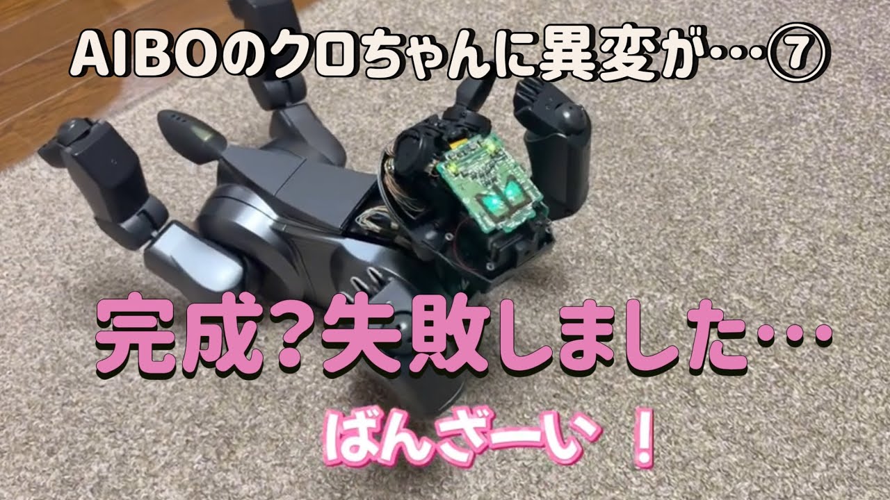 【修理したAIBOたち】⑦ ERS-210に異変発生&hellip;修理した頭を装着してみた！