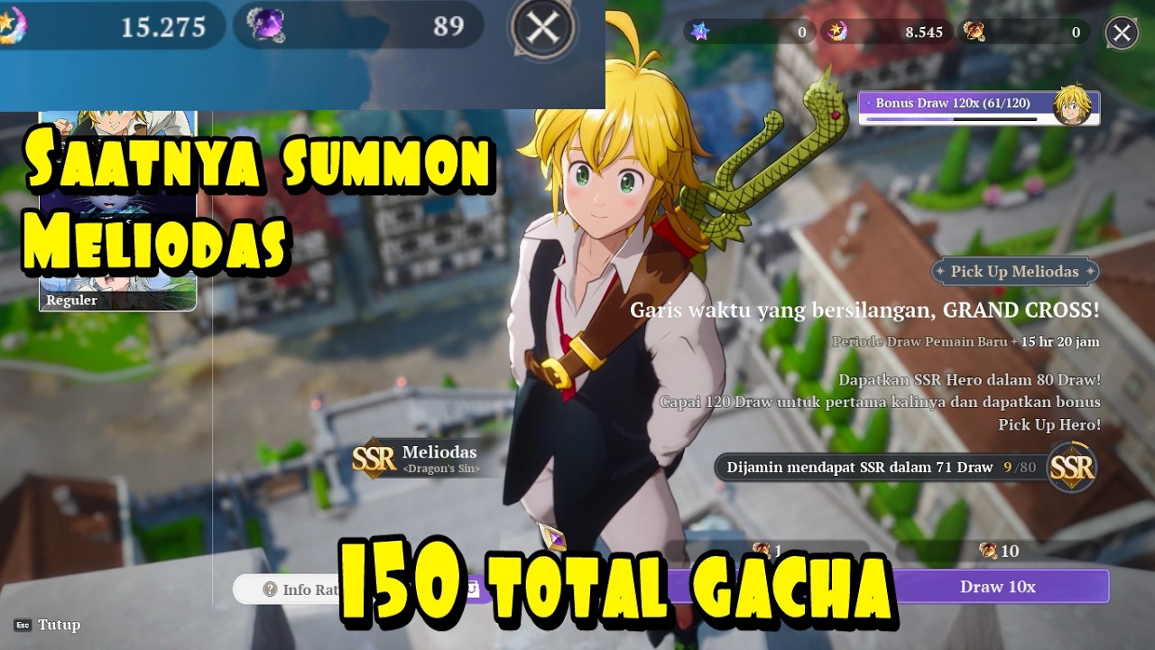 150 summon - Gacha Meliodas - The Seven Deadly Sins: Origin